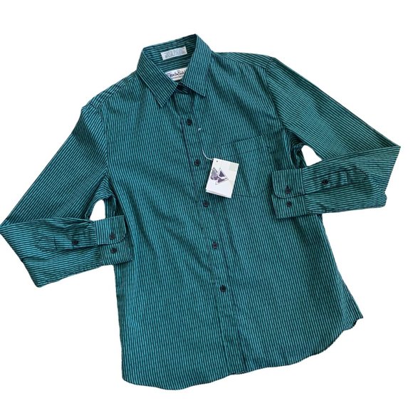 Vintage NWT Diane Von Furstenberg Striped Button Up Shirt - Picture 1 of 5